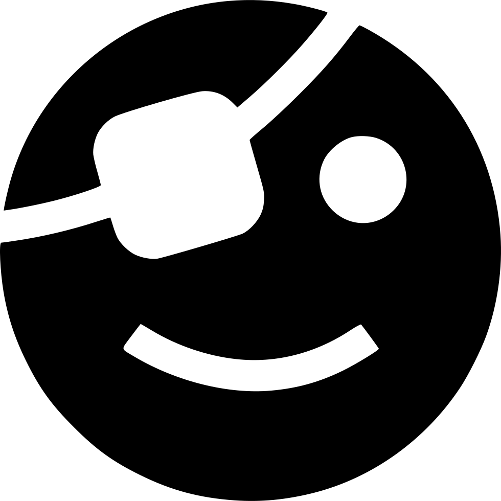 Png File Svg - Funny Pirate Icon Clipart (980x980), Png Download