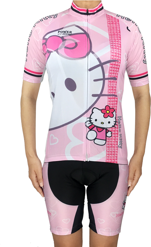 Hello Kitty Women's Cycling Kits - Board Short Clipart (800x800), Png Download