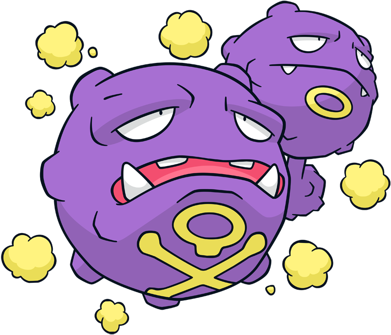 31,826,000 Exp - Pokemon Weezing Clipart (800x687), Png Download