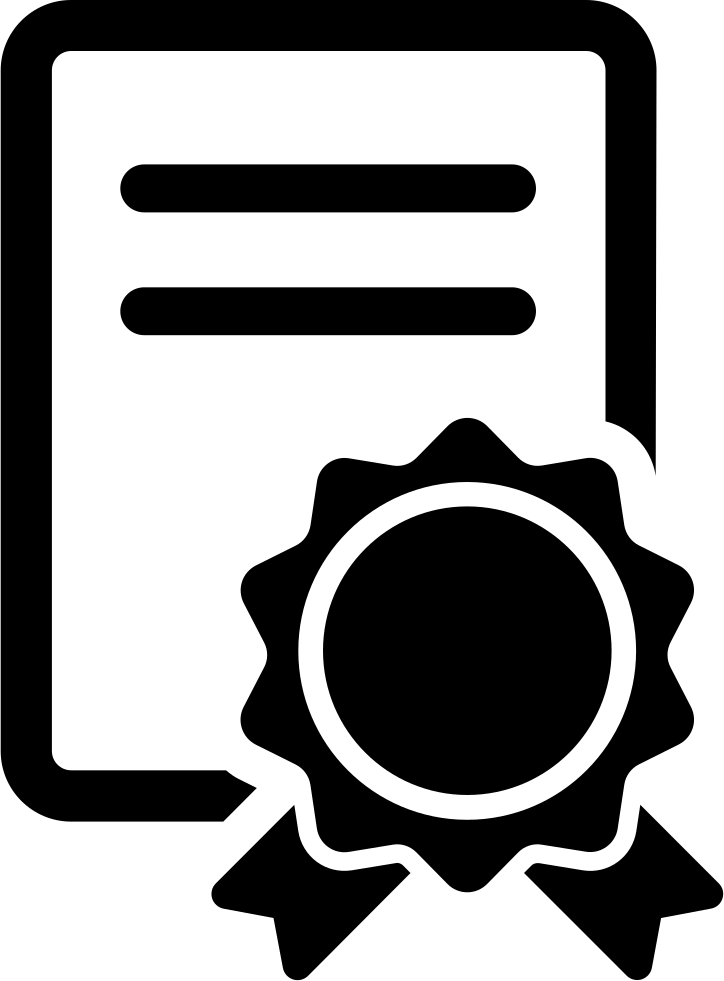 Png File Svg - Icon Certification Clipart (724x981), Png Download