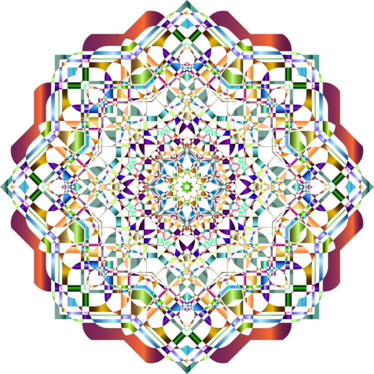 Mandalas For Meditation Computer Icons Kaleidoscope - Motif Clipart (750x750), Png Download