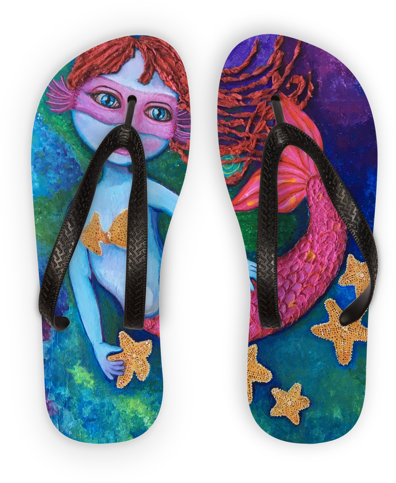 Sirena Fushia ﻿kids Flip Flops - Flip-flops Clipart (1024x1024), Png Download
