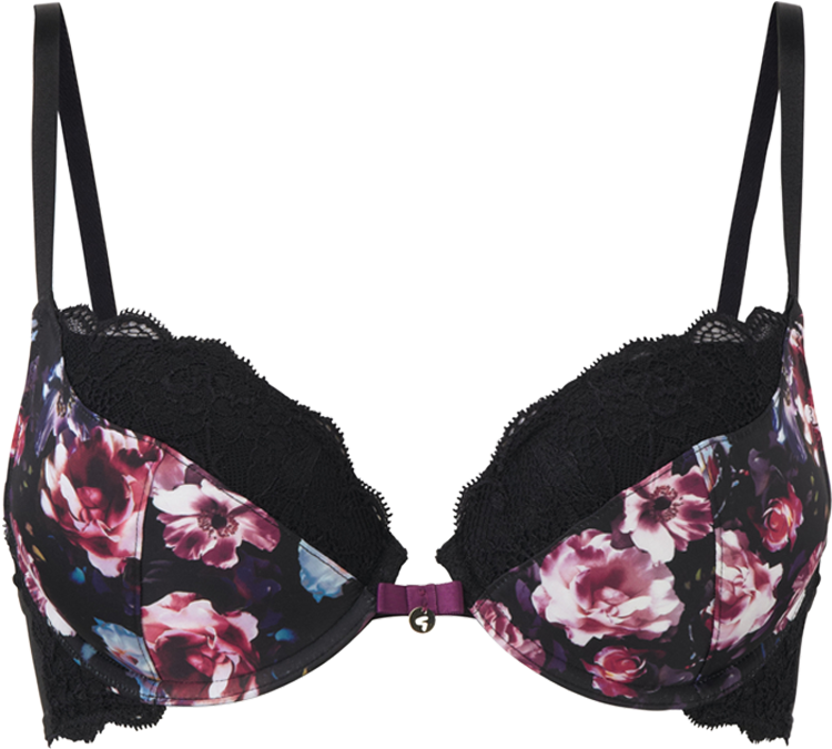 Dark Rose Plunge Bra Product Image Front - Brassiere Clipart (800x1000), Png Download
