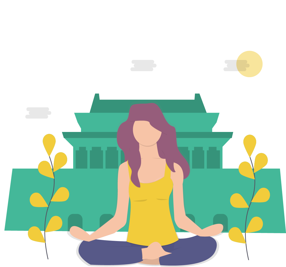 The Basics Of Mindfulness Meditation Roadmap - Sitting Clipart (1200x1121), Png Download