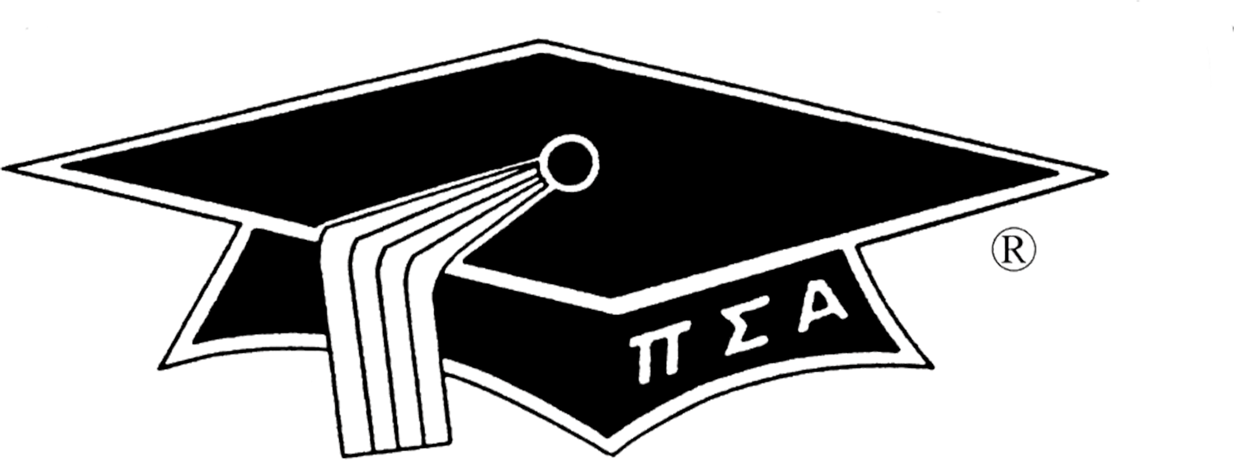 Bw-transparent - Mortar Board Honor Society Logo Clipart (4192x1575), Png Download