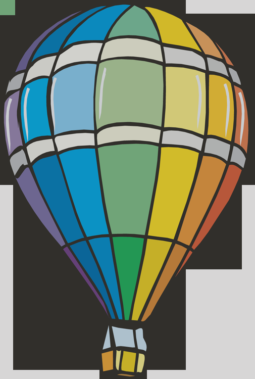 Hot Air Balloon Clip Art Outline Hot Air Balloon Clipart - Hot Air Balloon Clipart - Png Download (505x750), Png Download