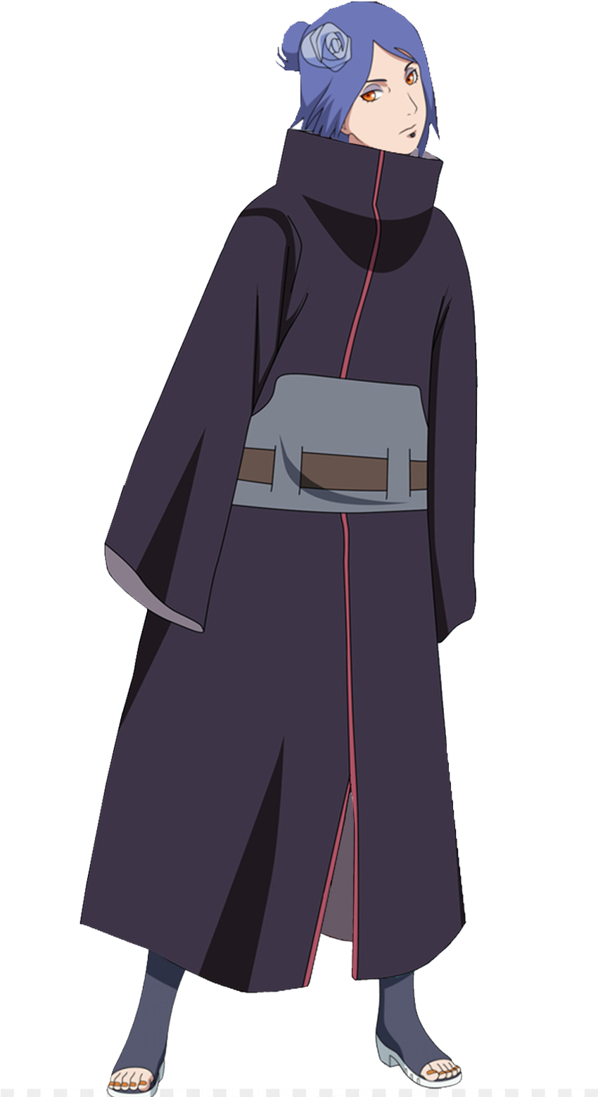 Konan Fundação Da Akatsuki Naruto Boruto Pinterest - Konan Original Akatsuki Clipart (850x1560), Png Download