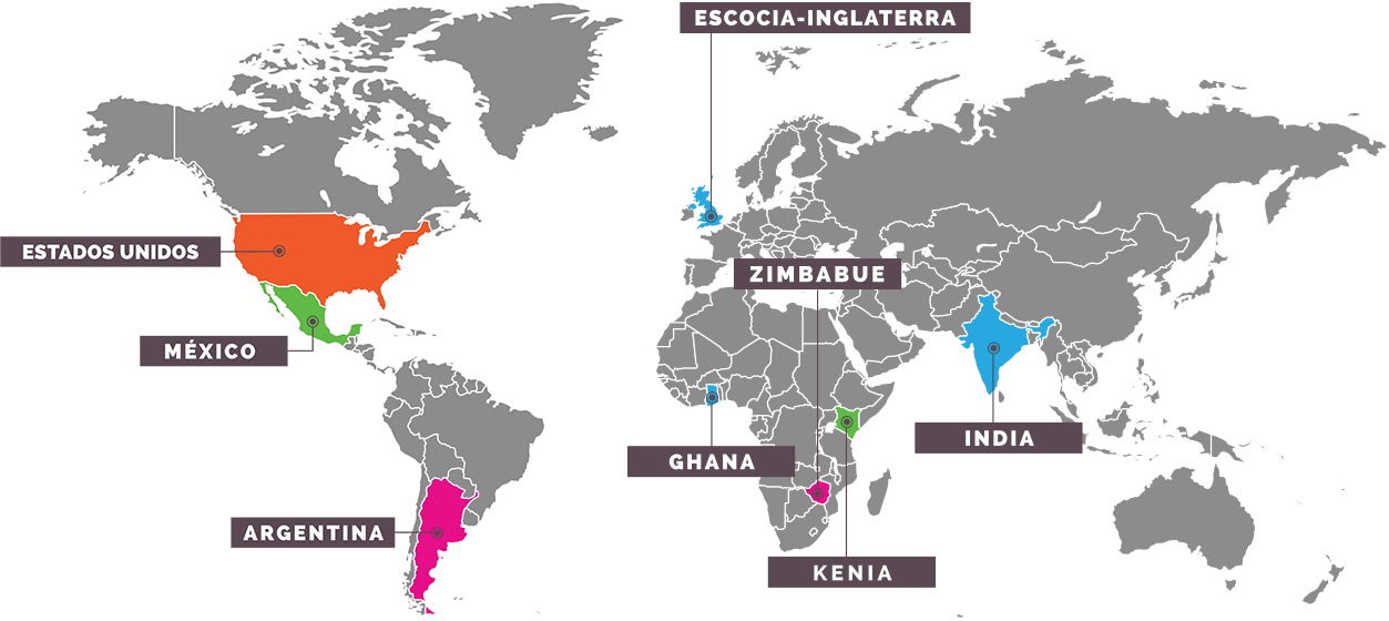 Mapa De Colaboradores - Stock Image World Map Clipart (1253x560), Png Download