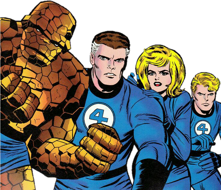 Fantastic Four Png - Fantastic Four Comic Png Clipart (736x656), Png Download