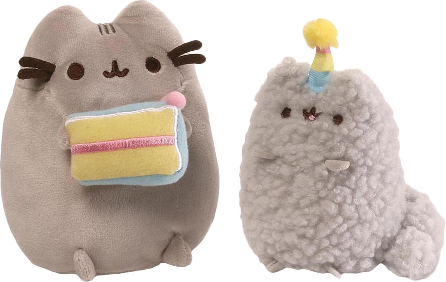 Pusheen - Pusheen And Stormy Plush Clipart (904x573), Png Download
