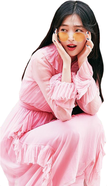 #sulli #fx #kpop #edits #overlays #png #coreadelsur - Kpop Pink Clipart (750x937), Png Download