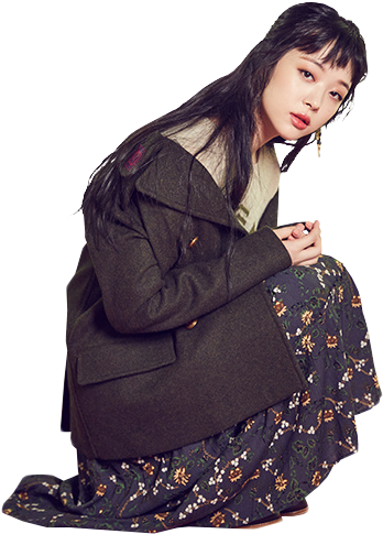 Sulli Sticker - Girl Clipart (486x644), Png Download