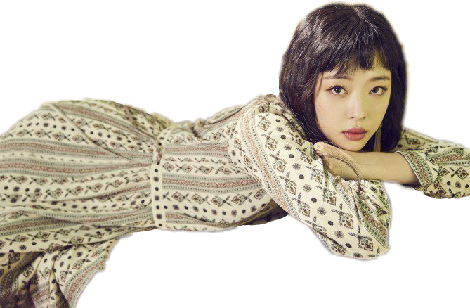 #sulli #beauty #cute #girls #girl #asian Girl #asianstyle - 狗 咬 劉海 Clipart (669x438), Png Download