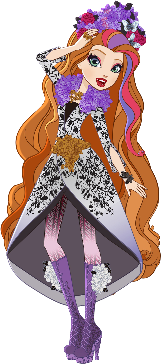 Ooak, Monster High, Dolls, Bratz, Bratzillaz, Fashion - Ever After High Spring Unsprung Holly O Hair Clipart (732x1600), Png Download