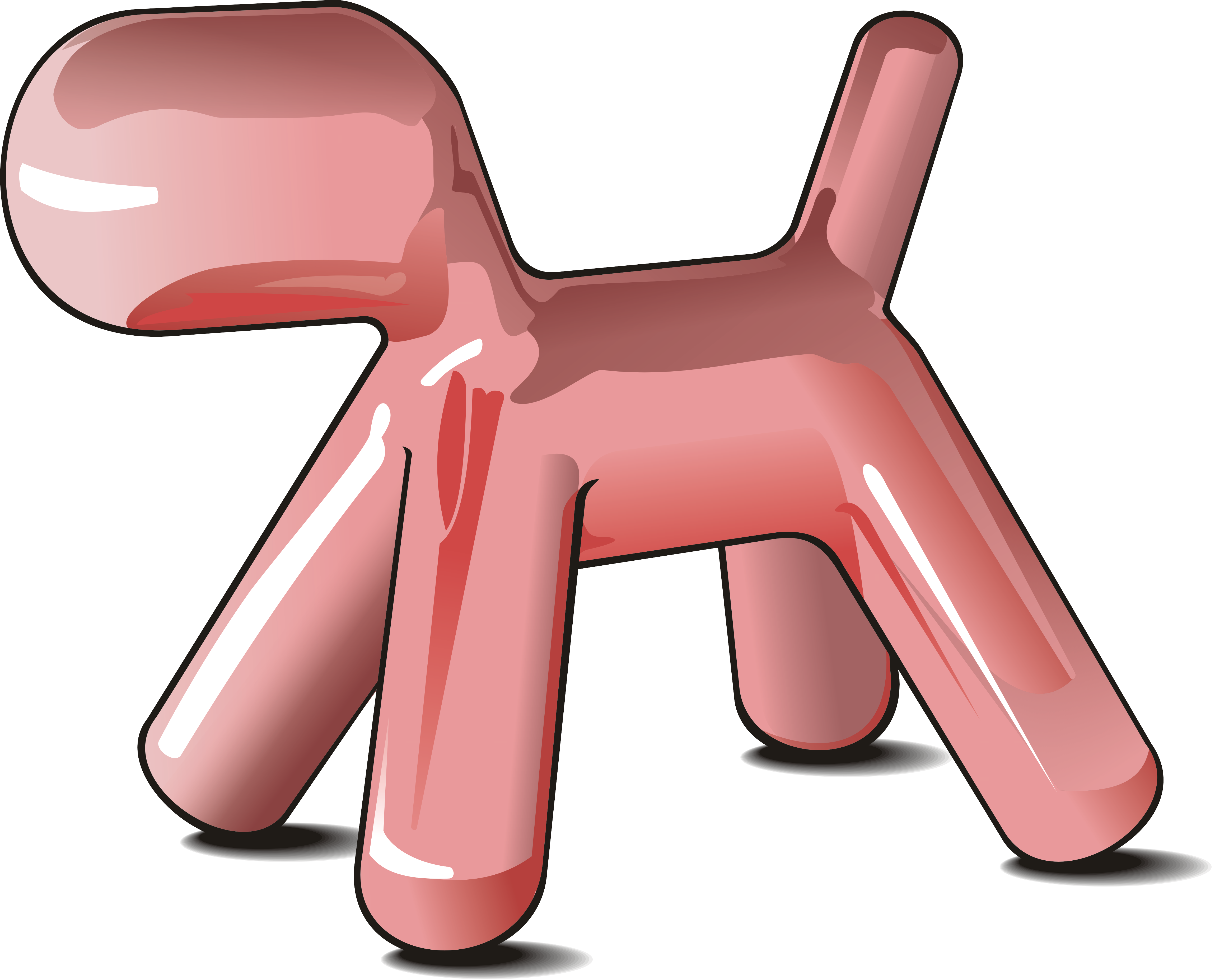 Toy Dog - Graphics Clipart (4600x3711), Png Download