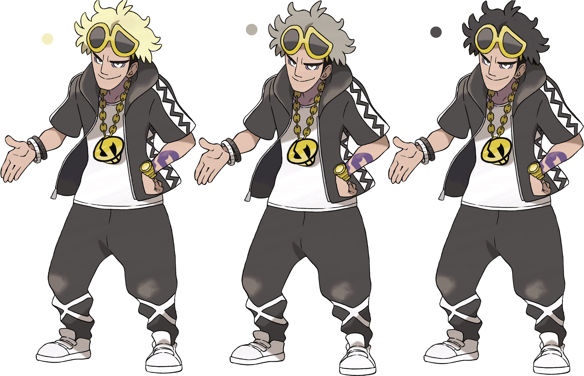 Pokémon Sun And Moon Pokémon Ultra Sun And Ultra Moon - Pokemon Sun All Hair Colors Clipart (2000x1280), Png Download