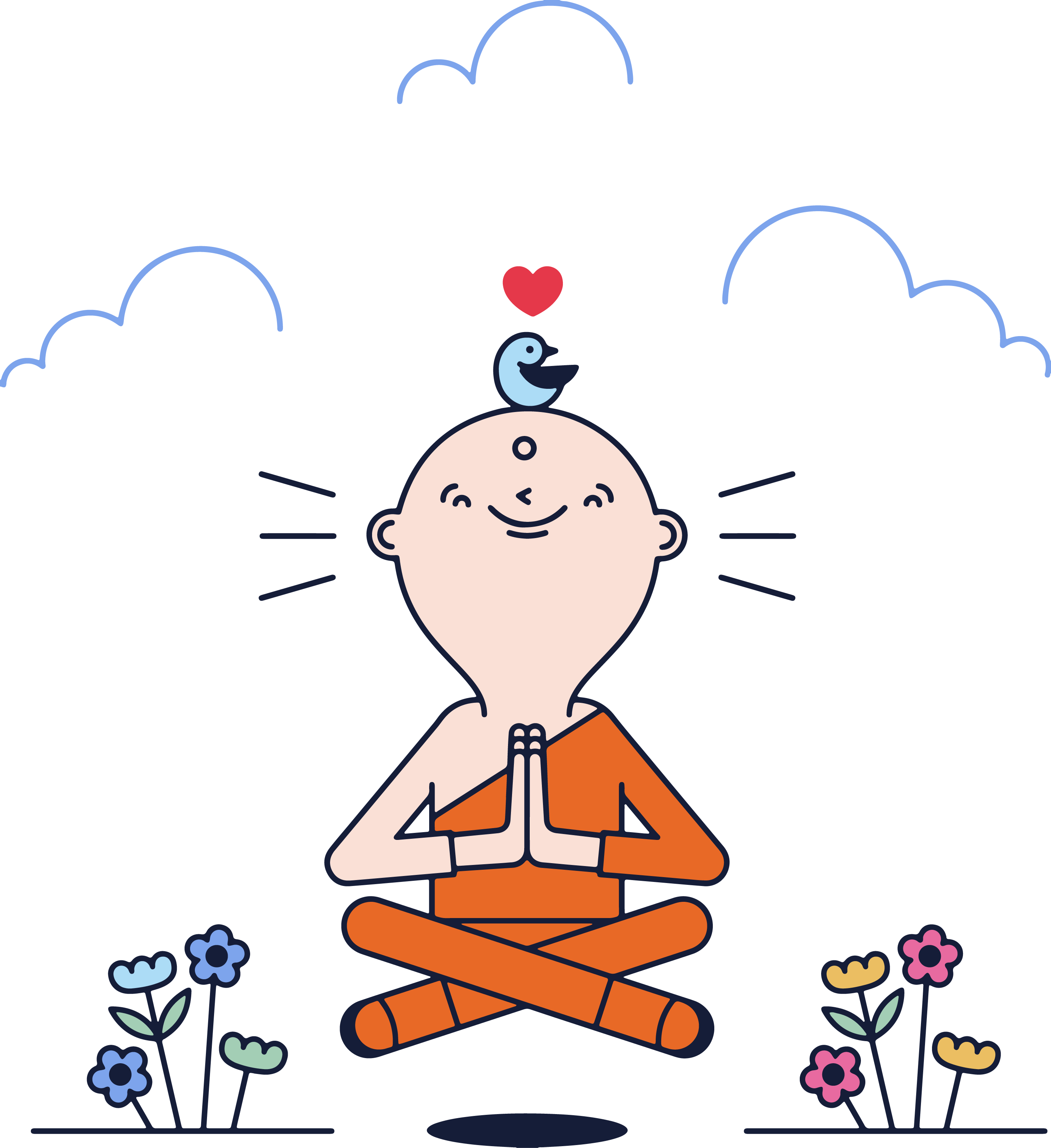 Authority Sites Made Easy How To Launch A Profitable - Meditating Guru Clipart (2853x3115), Png Download