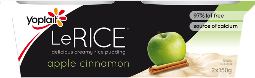 Yoplait Le Rice Apple Cinnamon - Yoplait Lerice Clipart (1080x680), Png Download