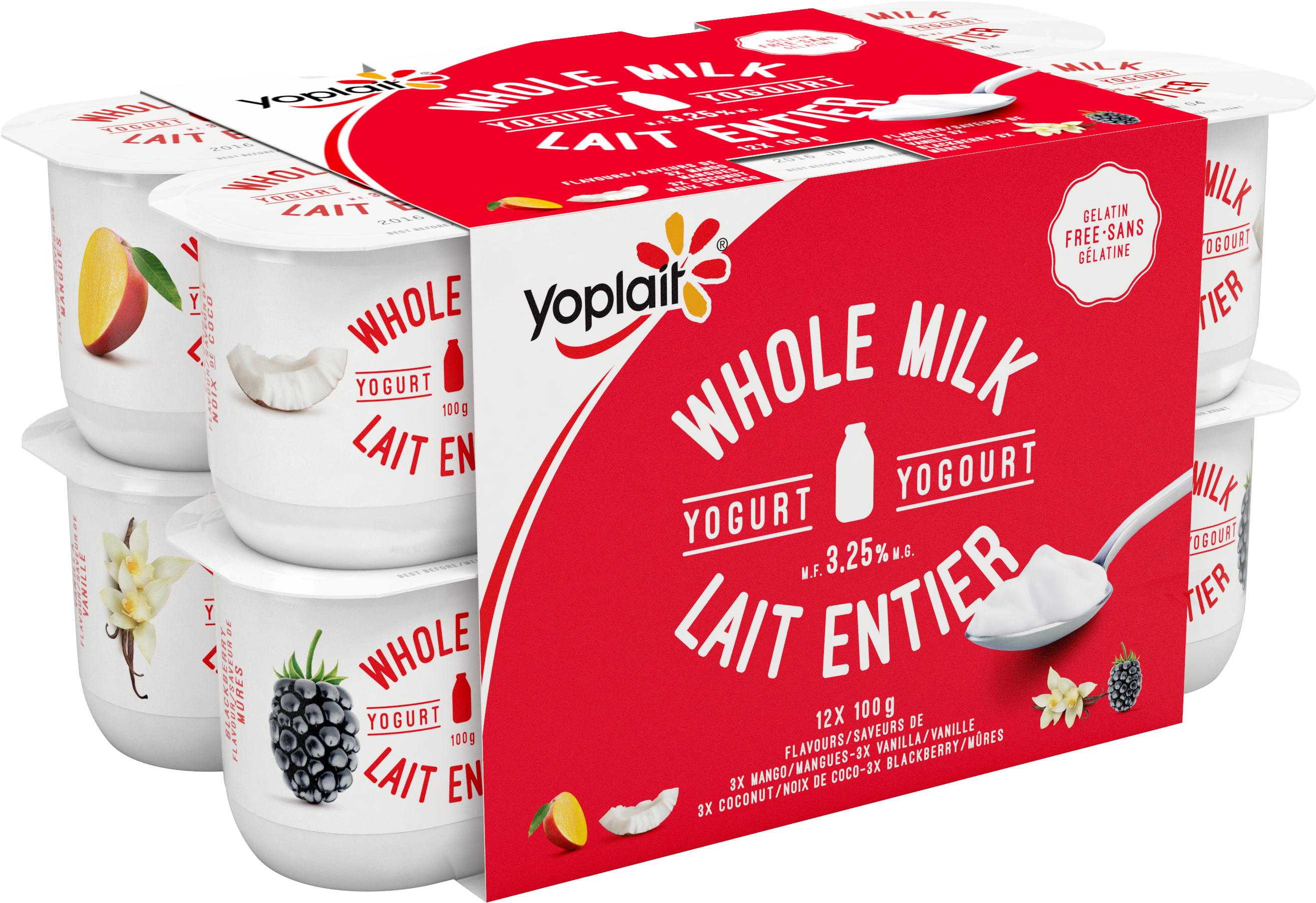 Yoplait Whole Milk - Whole Milk Yogurt Canada Clipart (3300x2550), Png Download