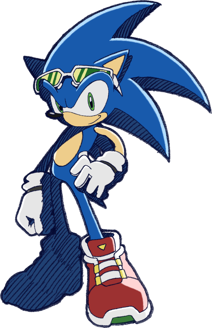 Sonic Riders Clipart (840x1296), Png Download