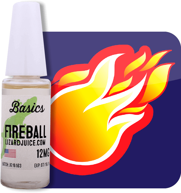 Fireball E-liquid From Lizard Juice In 15ml Needle - Fire Ball Clipart (800x800), Png Download