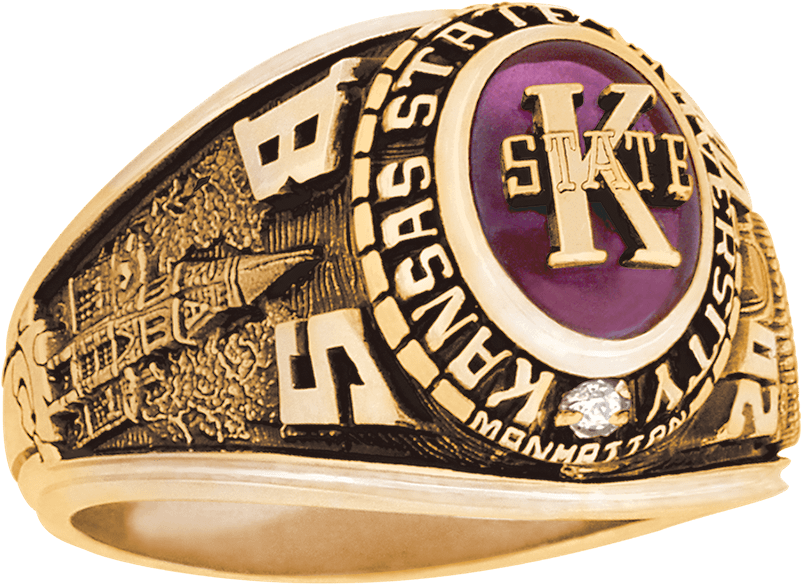 Kansas State University Women's Traditional Ring - Ring Clipart (800x800), Png Download