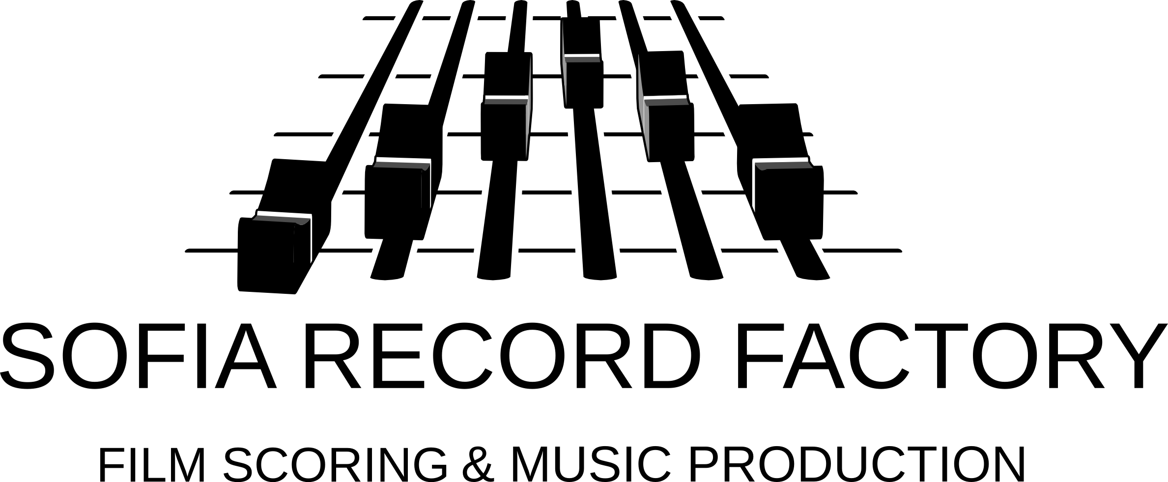 Logo - Music Production Logo Png Clipart (2377x981), Png Download