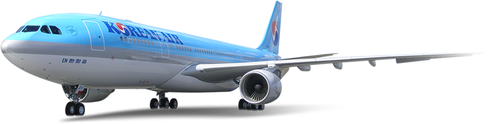 Airbus A330-300 - Airbus A330 Korean Air Clipart (987x520), Png Download