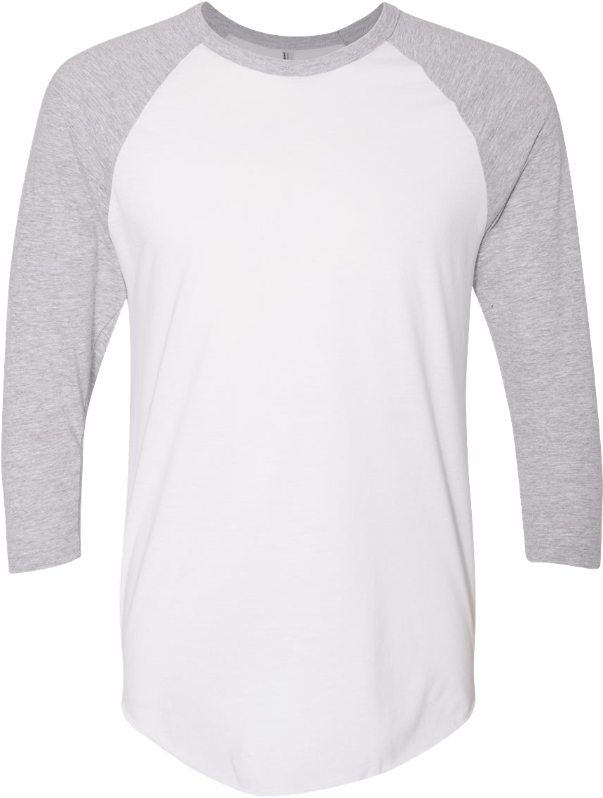Unisex American Apparel 3/4 Sleeve Raglan T Shirt - Long-sleeved T-shirt Clipart (1000x1250), Png Download