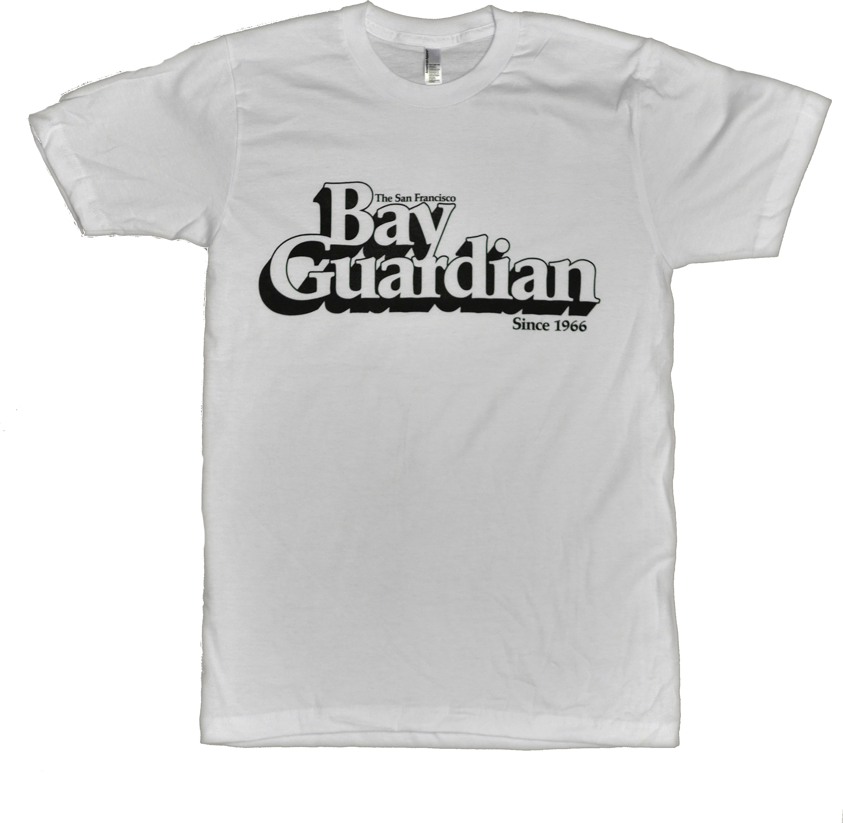 Retro Guardian Logo White Tee - Active Shirt Clipart (2889x2962), Png Download