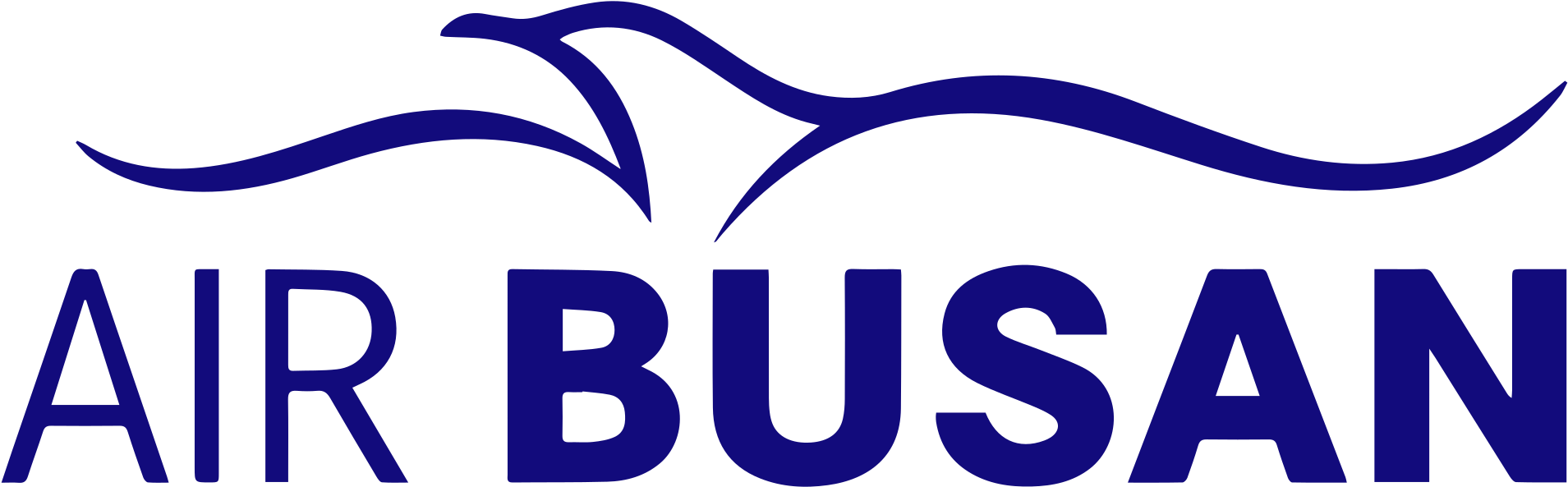Airlines Of Korea - Air Busan Logo Clipart (2000x750), Png Download