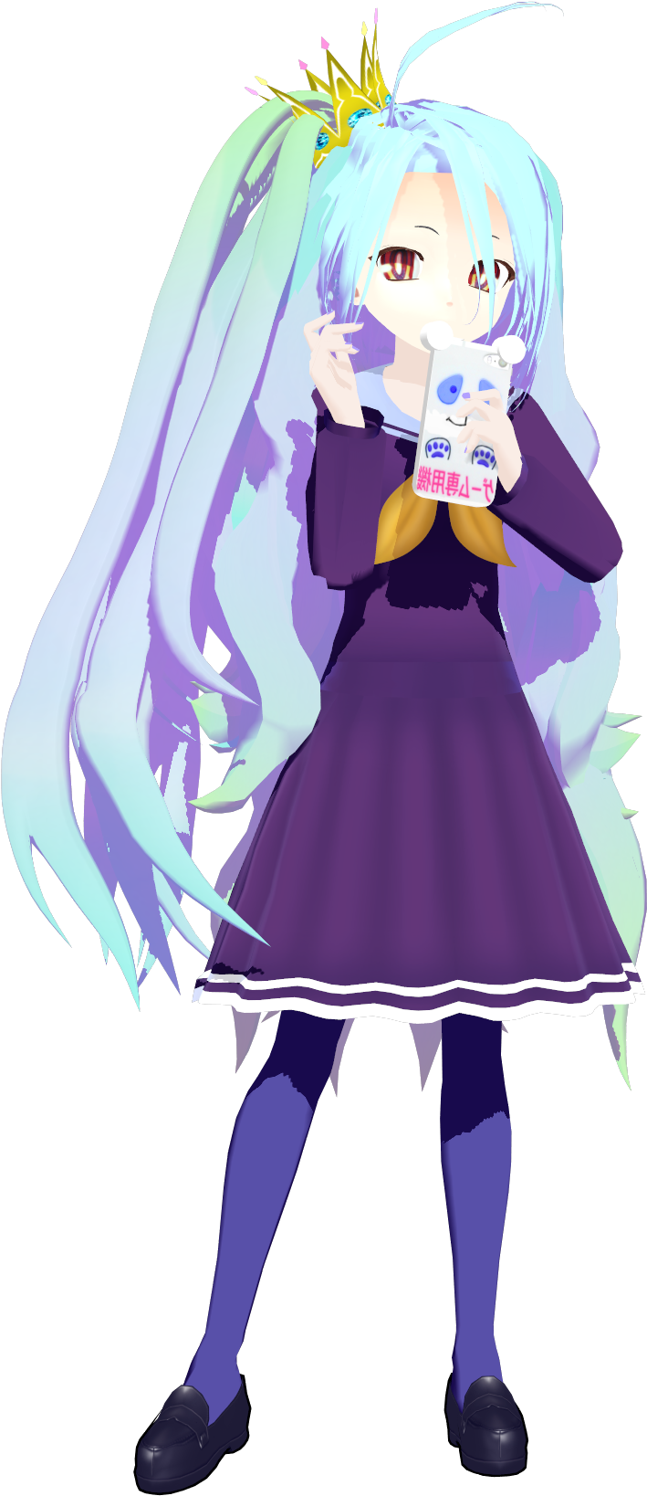 No Game No Life Shiro Png - No Game No Life Shiro Mmd Clipart (1200x1700), Png Download