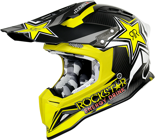 J12 Rockstar Energy Drink - Just 1 Helmets 2018 Clipart (600x600), Png Download