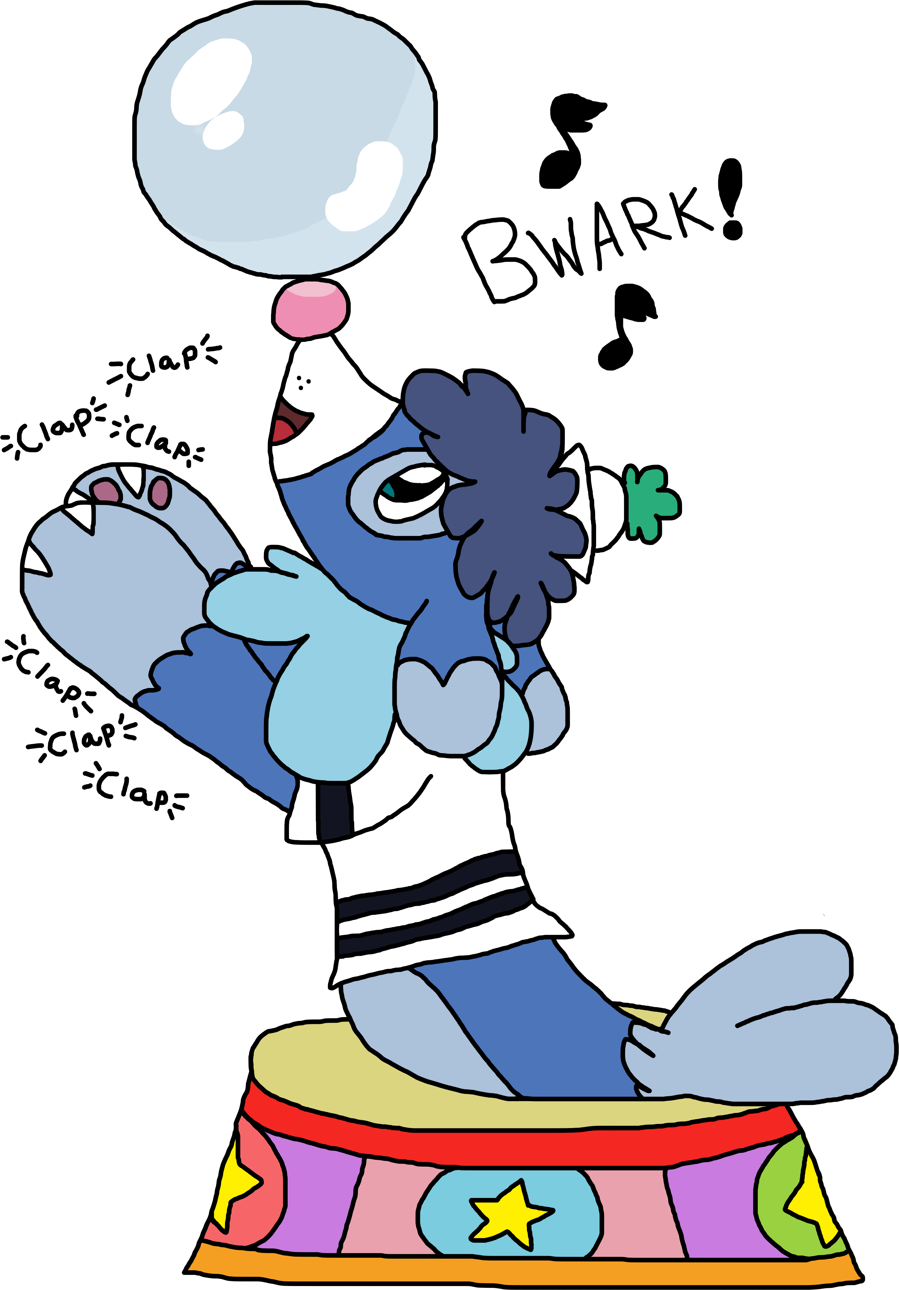 Water Ball - Cartoon Clipart (3000x4300), Png Download