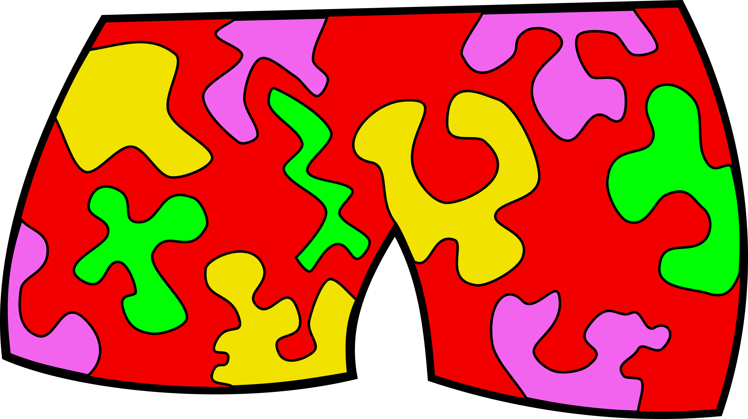 Baby Clothes Clipart At Getdrawings - Bathing Suit Clip Art - Png Download (2400x1344), Png Download