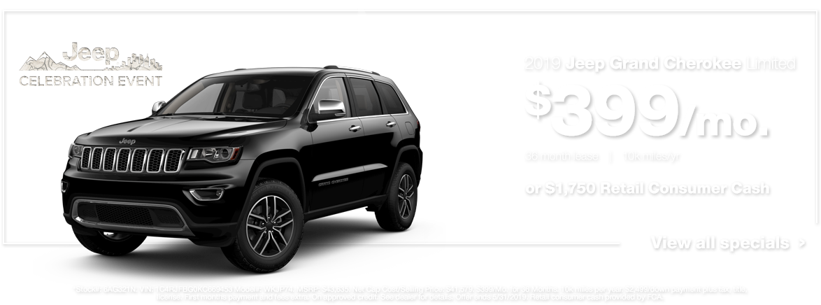 Prev - 2019 Jeep Grand Cherokee Laredo Black Clipart (1186x438), Png Download