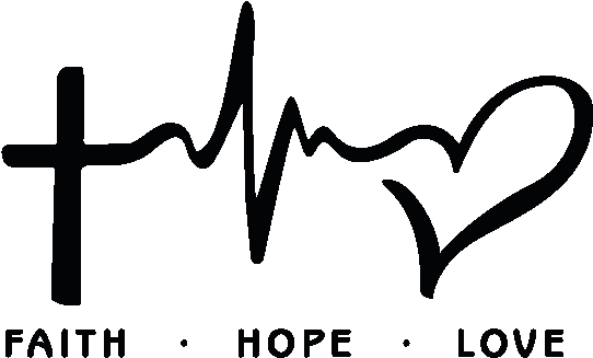 Love" Adesivo De Parede "faith, Hope, - Faith Hope Love Tattoo Design Clipart (600x600), Png Download
