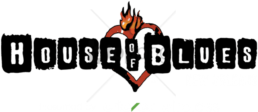 Free Png House Of Blues New Orleans Logo Png Image - House Of Blues Clipart (850x371), Png Download