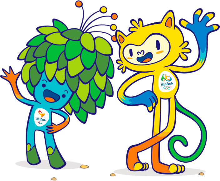 Mascotas Rio 2016 - Mascotas De Los Juegos Olimpicos 2016 Clipart (705x581), Png Download