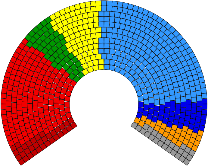 European United Left Nordic Green Left Progressive - Parlament Schema Clipart (691x550), Png Download