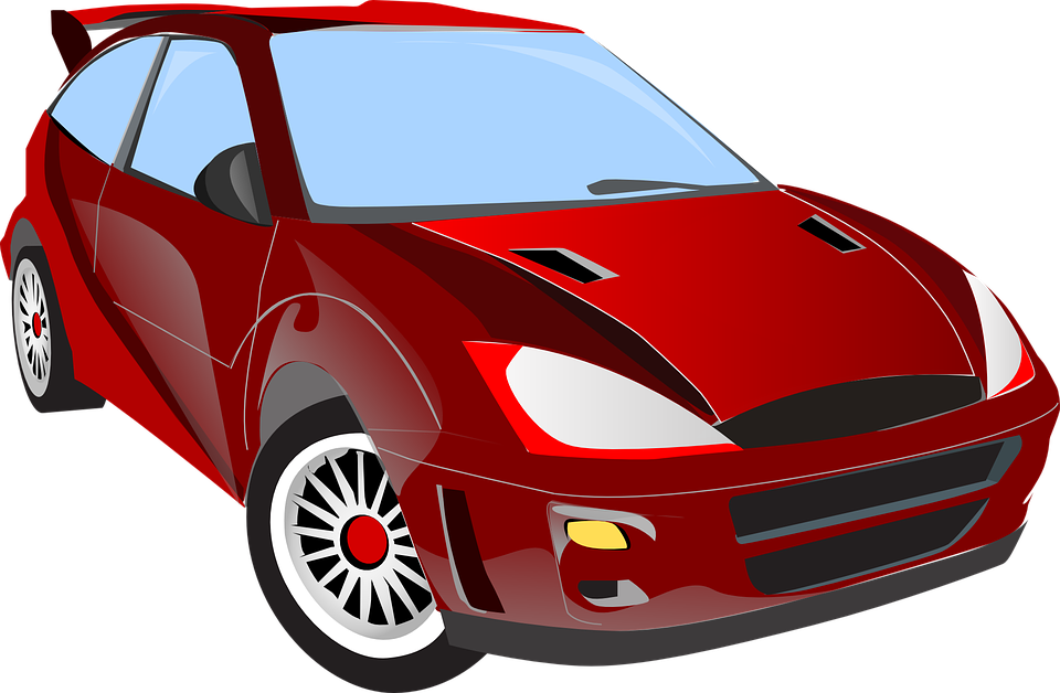 Mobil Png Vector - Mobil Merah Clipart (960x628), Png Download