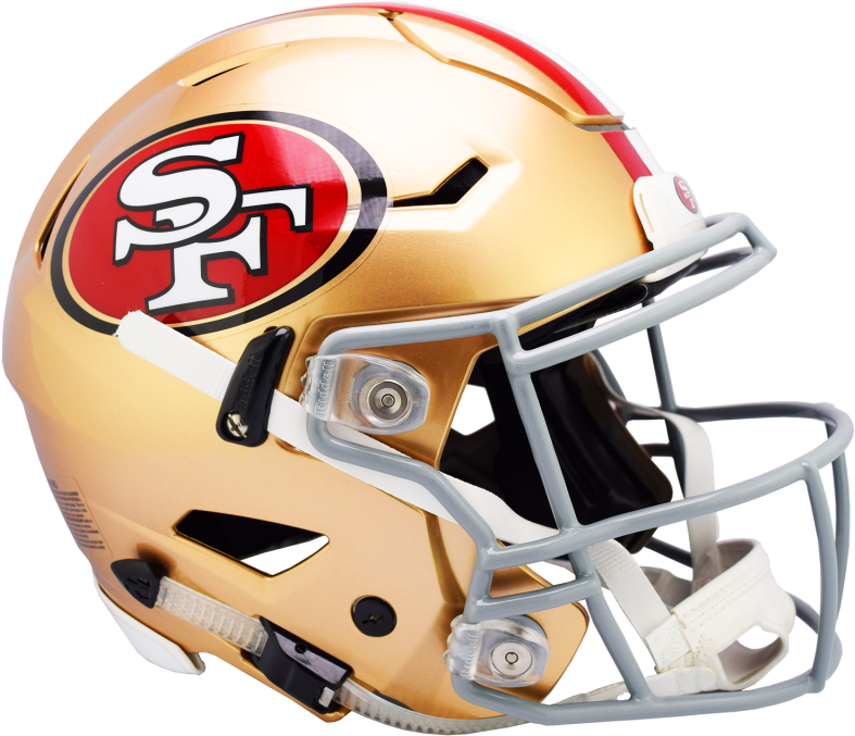 49ers Speedflex Helmet - San Francisco 49ers Clipart (800x684), Png Download