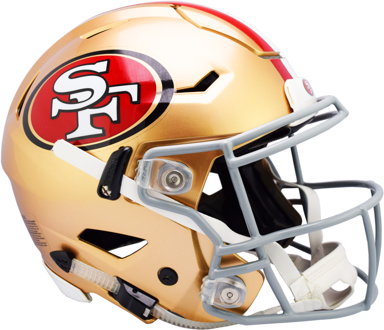 49ers Speedflex Helmet - San Francisco 49ers Clipart - Large Size Png