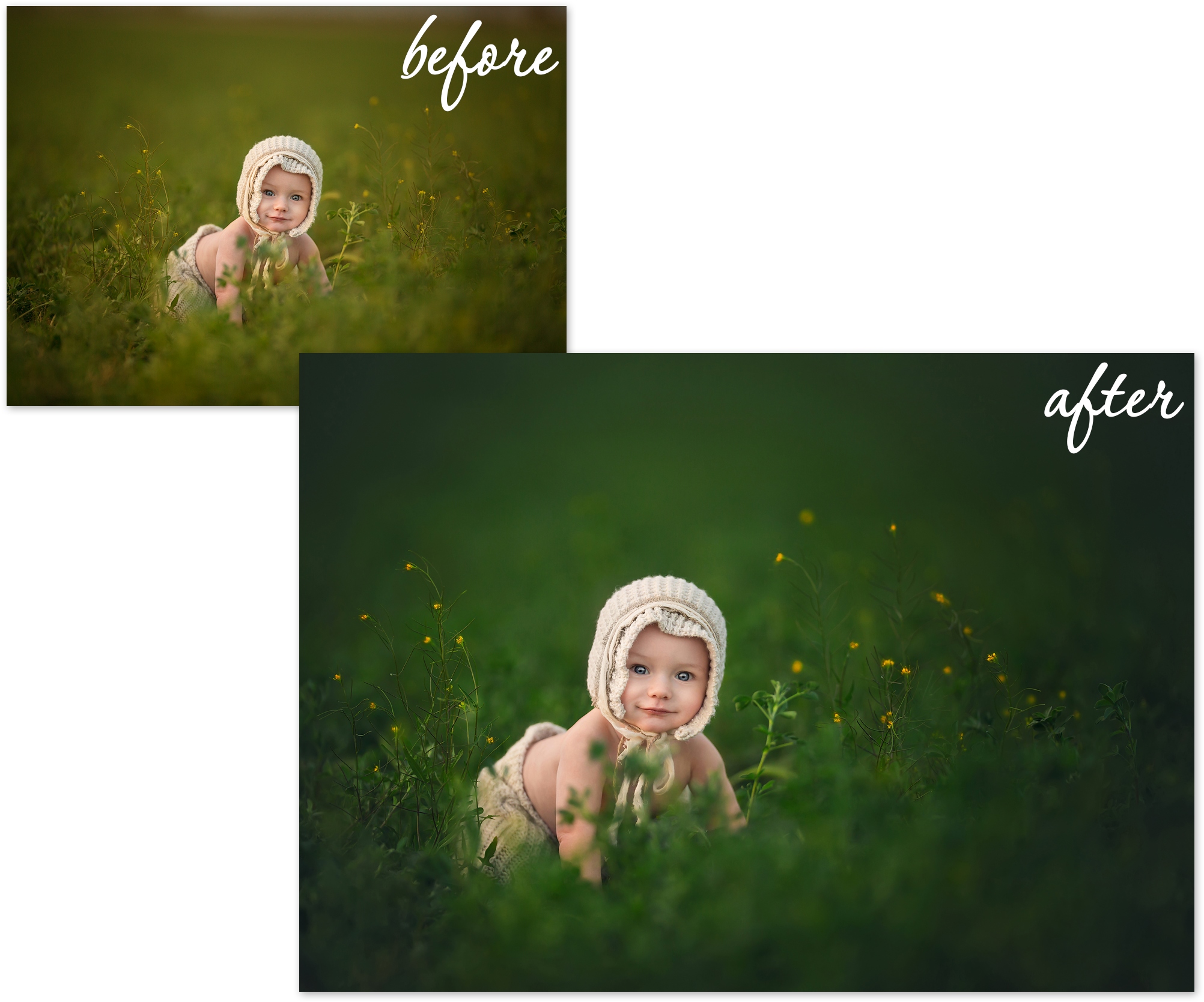 Color Correction Essentials Photoshop Actions - Lisa Holloway Before After Clipart (2048x1718), Png Download