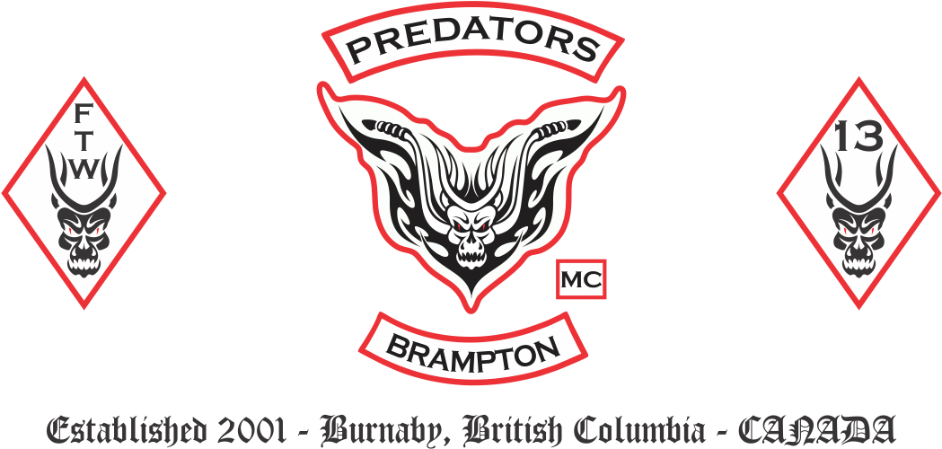 Predators Motorcycle Club Is A Private Motorcycle Club - Emblem Clipart (1200x499), Png Download