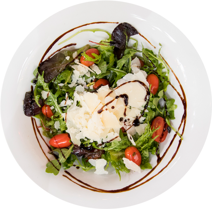 Transparent Greek Salad Png Top View , Png Download - Midici House Salad Clipart (687x677), Png Download