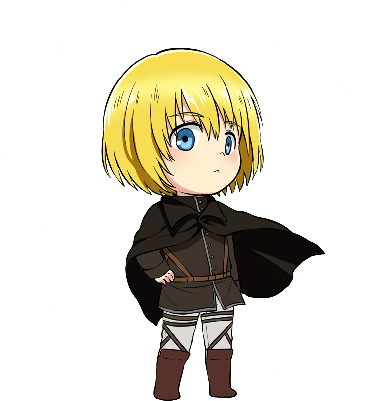 Zoom - Snk Armin Chibi Clipart (800x830), Png Download
