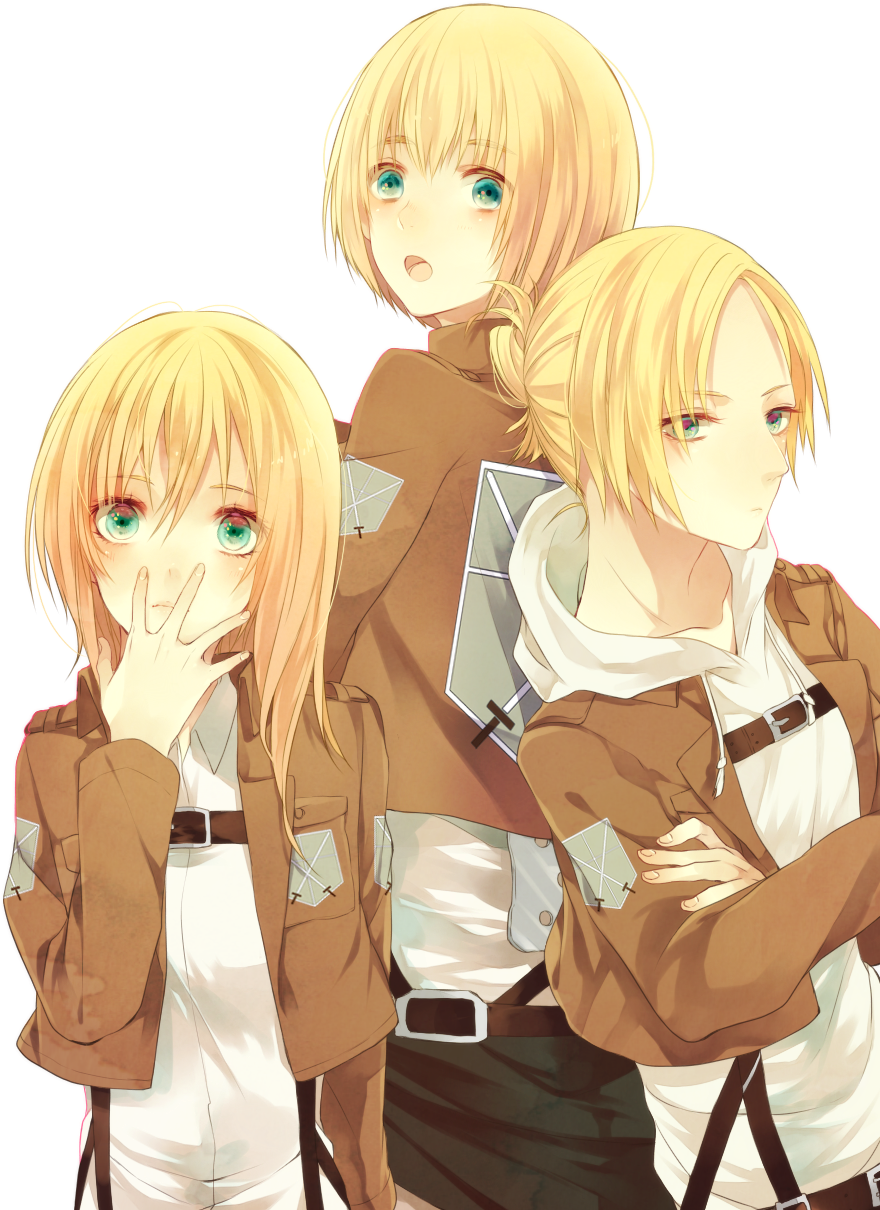 Danbooru - Attack On Titan Genderbend Armin Clipart (888x1221), Png Download