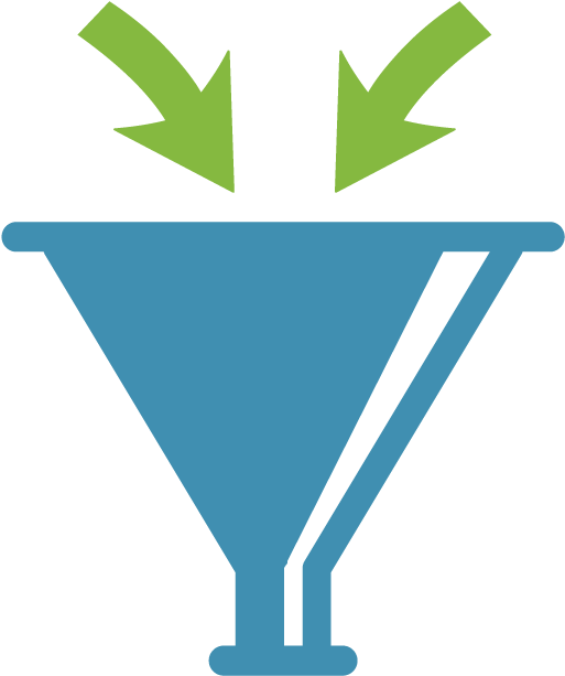Lead Generation Funnel Icon Clipart (891x884), Png Download