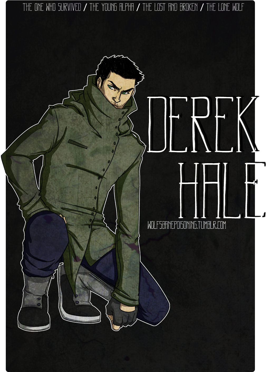 My Art Fanart Teen Wolf Stiles Stilinski Derek Hale - Poster Clipart (1060x1500), Png Download
